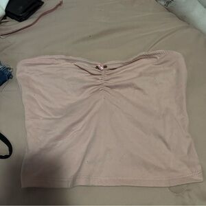 Pink Strapless Top